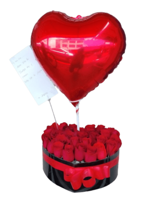 Arreglo Corazón de Rosas Rojas Cali - Floristería La Calidad